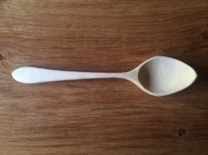 Sycamore Cooking Spoon : Large : Top View