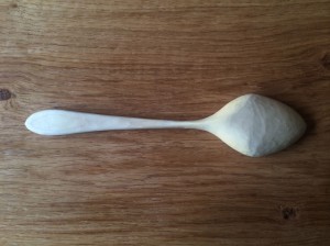 Sycamore Cooking Spoon : Large : Rear View