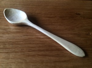 Sycamore Cooking Spoon : Large : Quarter View